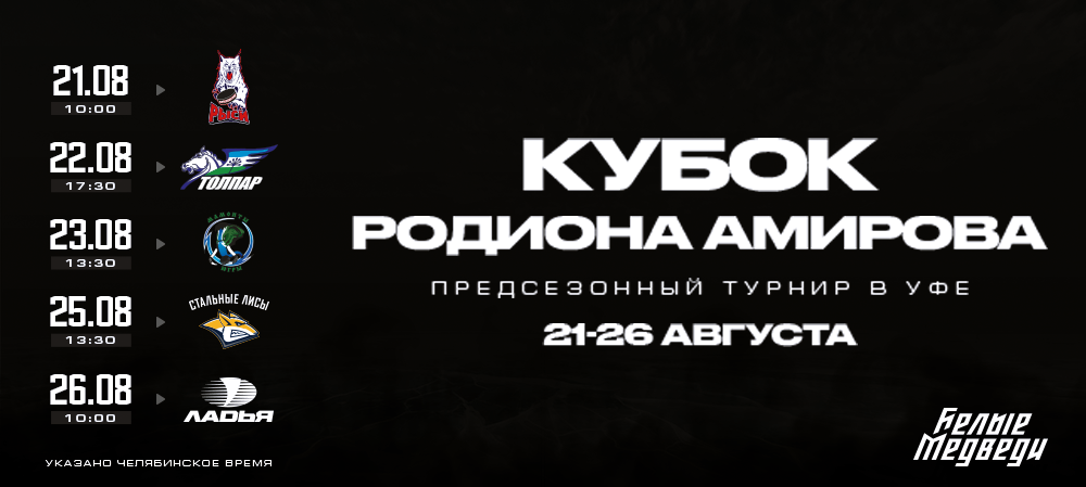 Турнир молодежных команд в Уфе назван в честь Родиона Амирова 