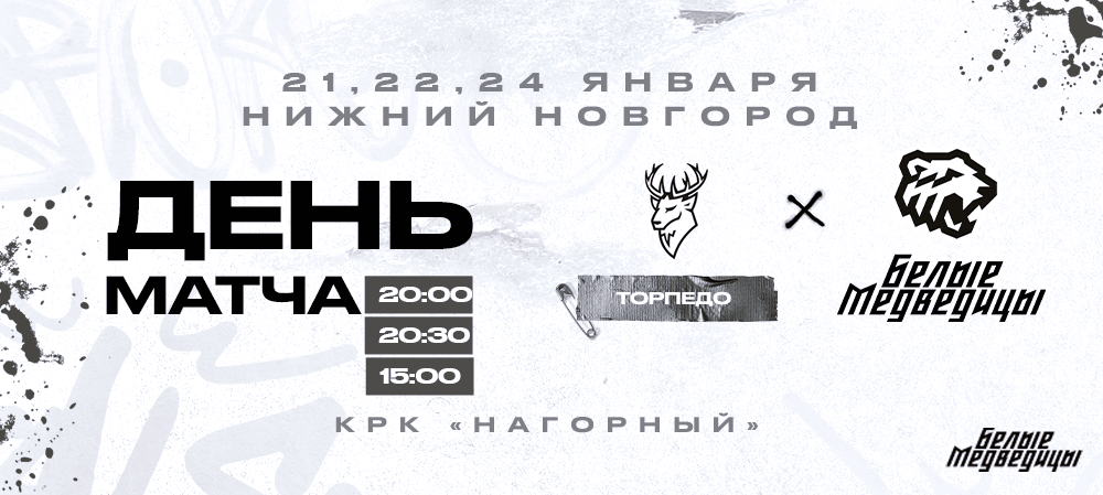 ЖХЛ 23/24. День матча. «Торпедо» – «Белые Медведицы»  