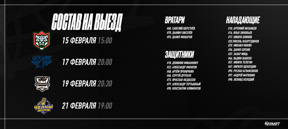 ВХЛ 25/26. Казань – Самара – Альметьевск – Набережные Челны 