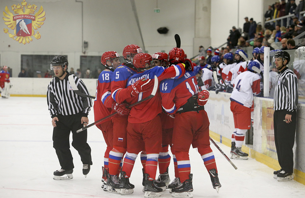 Юниорская сборная России завершила серию товарищеских матчей победой 