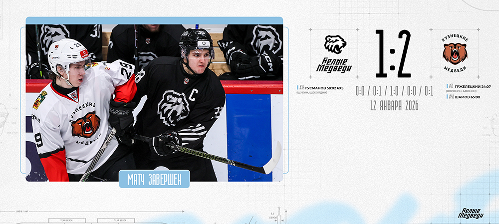 OLIMPBET Чемпионат МХЛ. Челябинская «молодёжка» уступила «Кузнецким Медведям» в серии послематчевых буллитов 