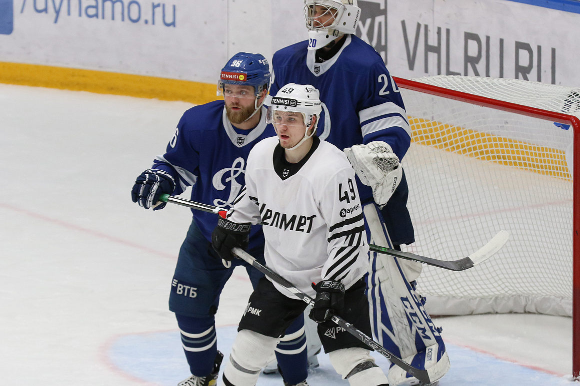 ВХЛ 20/21. «Динамо» МО vs «Челмет» – 4:3  