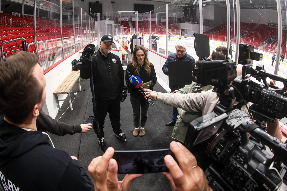 Открытая тренировка «Трактора» для СМИ 